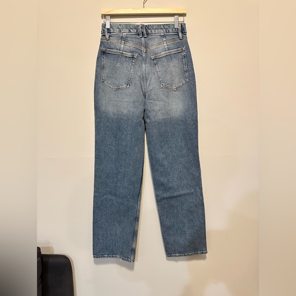 Good American Good '90S Wide Leg | Relaxed Crossover Jeans GNICOW384T Size 4/27 - Picture 8 of 16